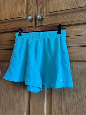 PINK Victoria's Secret Bright Turquoise Terry Shorts